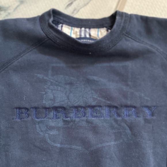 Burberry Embroidered LOGO Sweatshirt! BLACK, plush lining, Unisex Size 5 🖤 - Picture 14 of 14